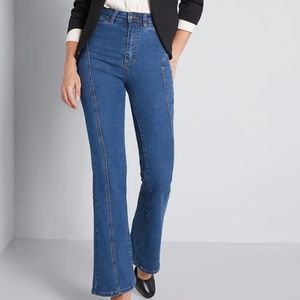 Modcloth the Melrose Flared Jeans Plus Size High Waisted Boot Cut